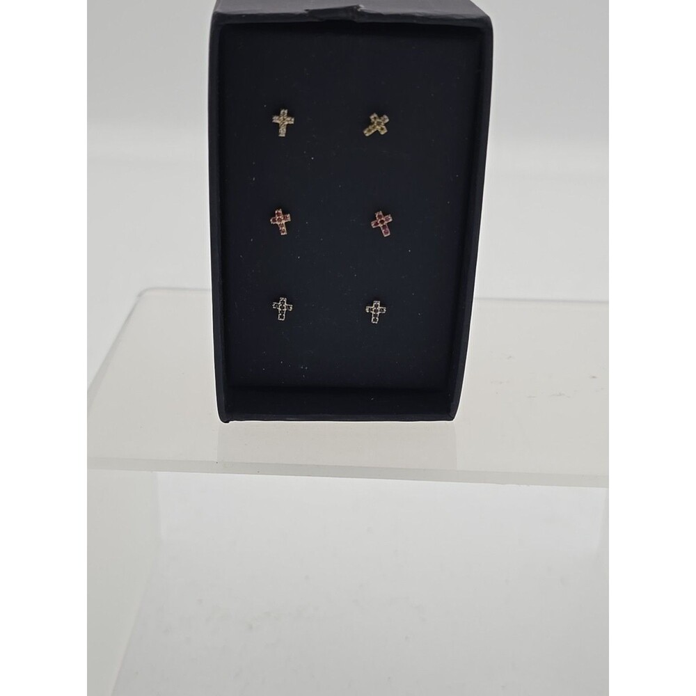 City x City 3 Pair Of Earrings In Gift Box New